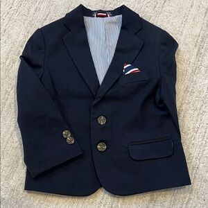 Tommy Hilfiger Navy Blazer with Blue Striped Lining